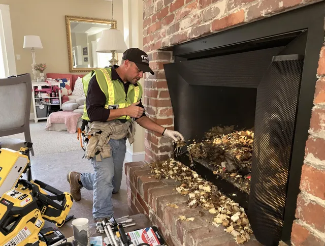 Safe screening installation by Berea Chimney Sweep in Berea, OH