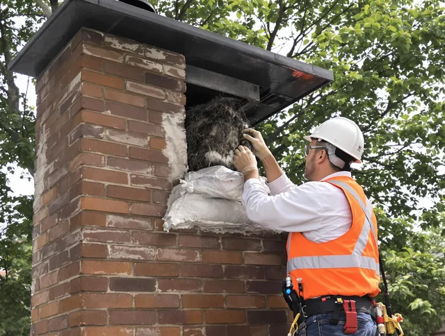 Humane removal of debris and animals by Berea Chimney Sweep in Berea, OH