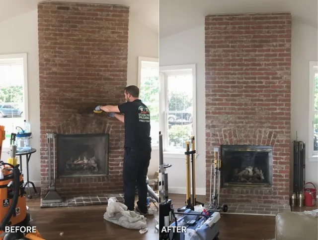 Finished chimney sweeping service by Berea Chimney Sweep in Berea, OH