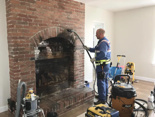 Berea Chimney Sweep expert performing detailed chimney sweep in Berea, OH