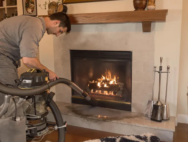 Routine fireplace upkeep by Berea Chimney Sweep in Berea, OH