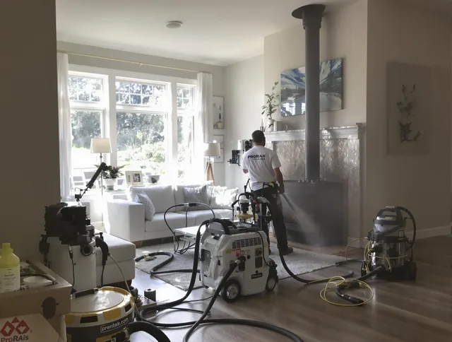 Soot removal service by Berea Chimney Sweep for a fireplace in Berea, OH