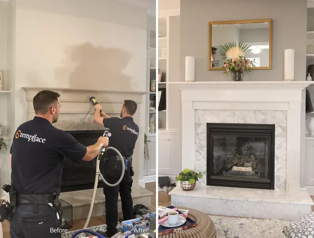 Professional soot removal by Berea Chimney Sweep team in Berea, OH